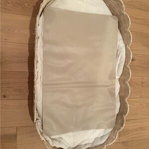 Bebe Bask handmade changing basket with cushion & pad